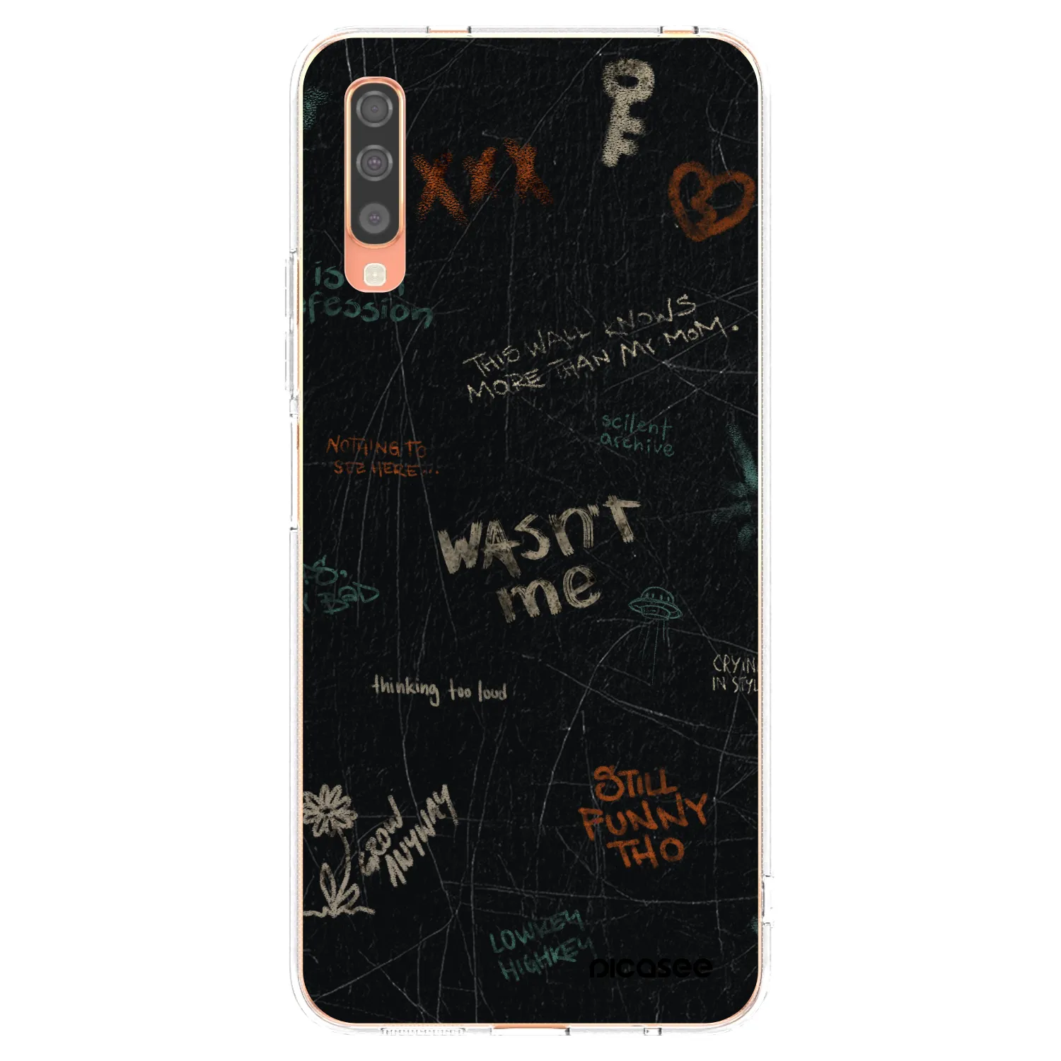 Picasee silikonski prozorni ovitek za Samsung Galaxy A70 A705F - CONFESSION