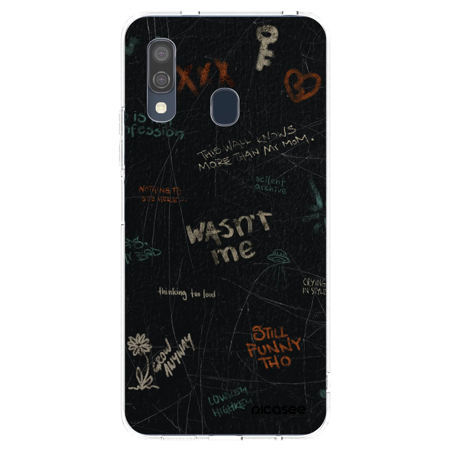Picasee silikonski prozorni ovitek za Samsung Galaxy A40 A405F - CONFESSION