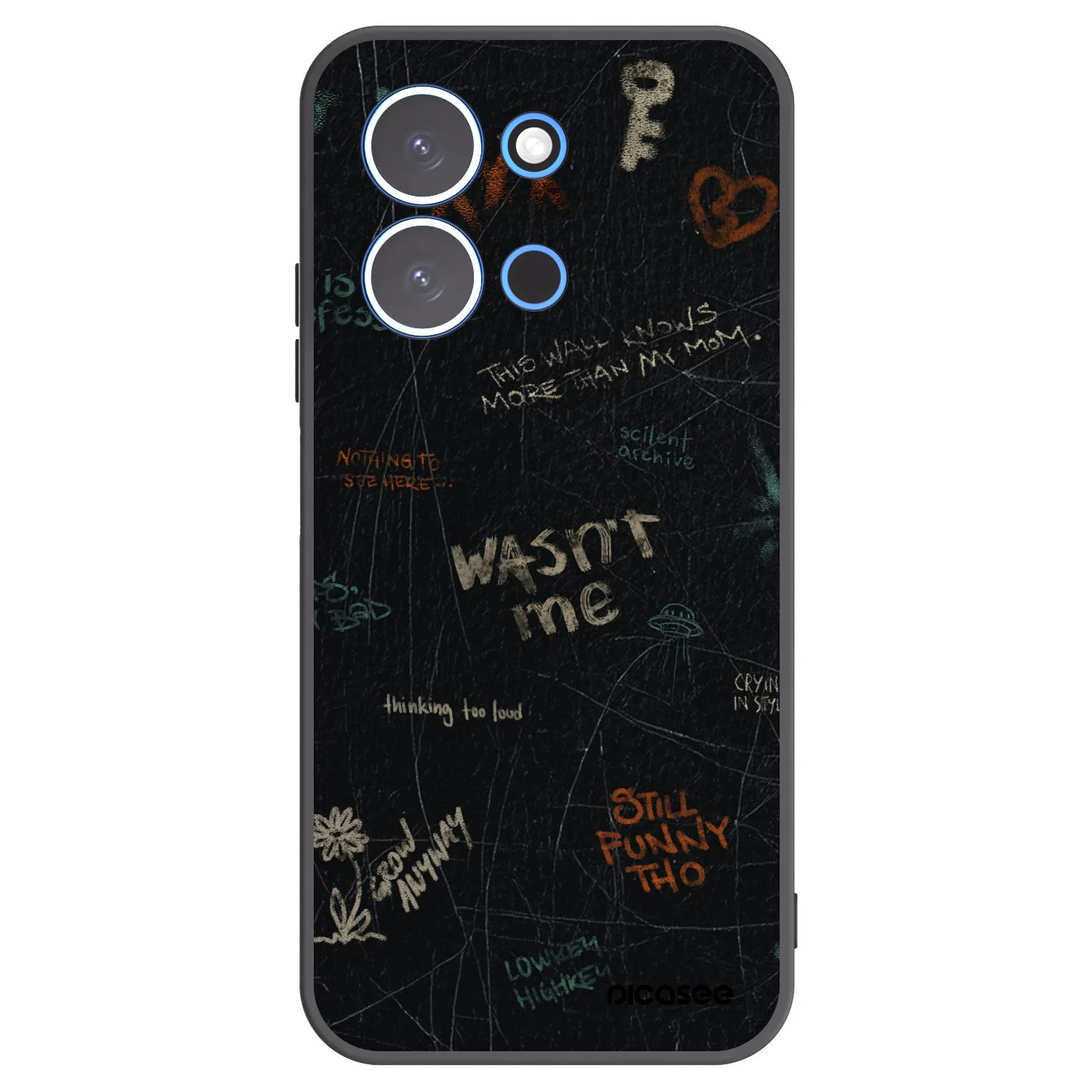 Picasee silikonski črni ovitek za Xiaomi Redmi 15C 4G - CONFESSION
