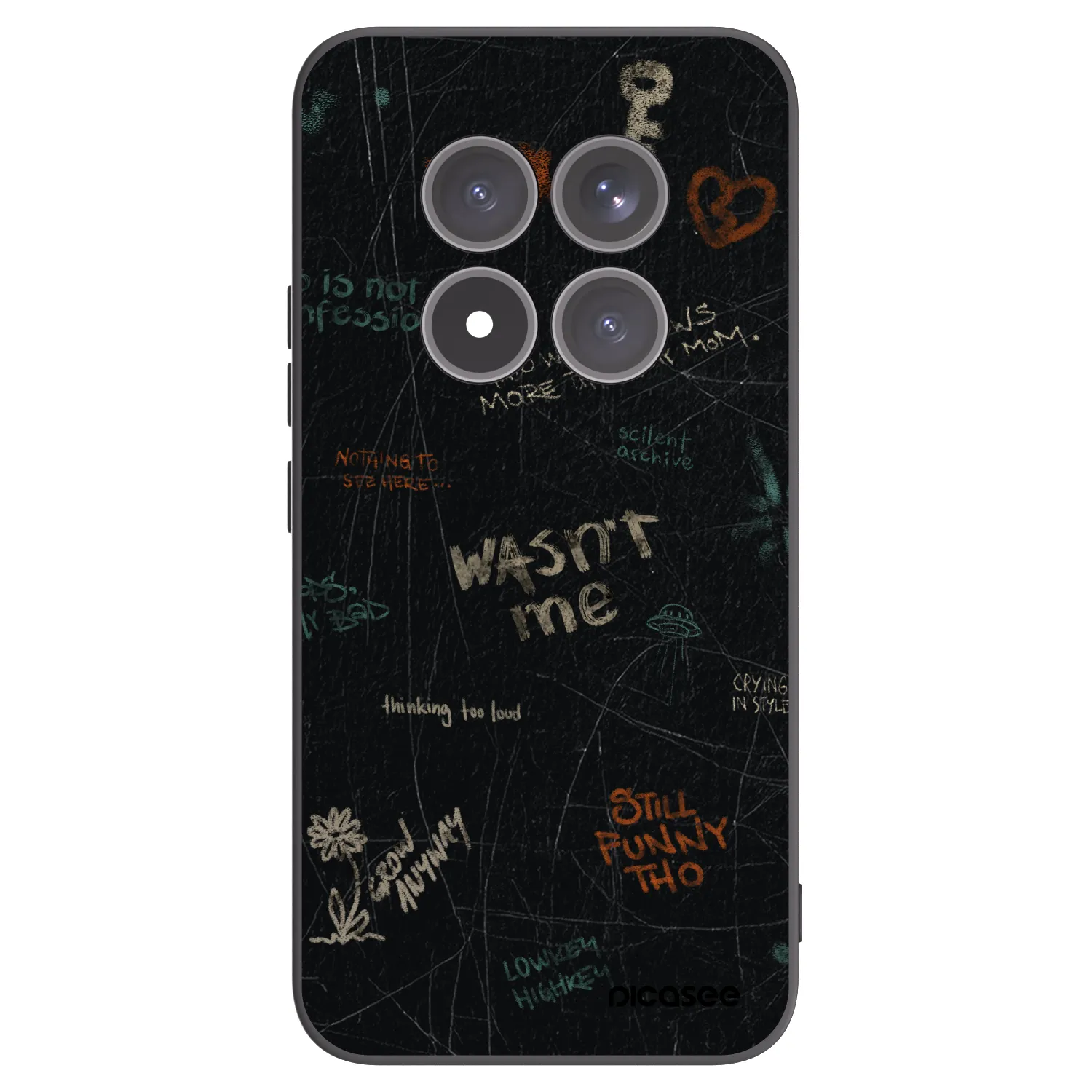 Picasee silikonski črni ovitek za Xiaomi Redmi Note 15 Pro+ - CONFESSION