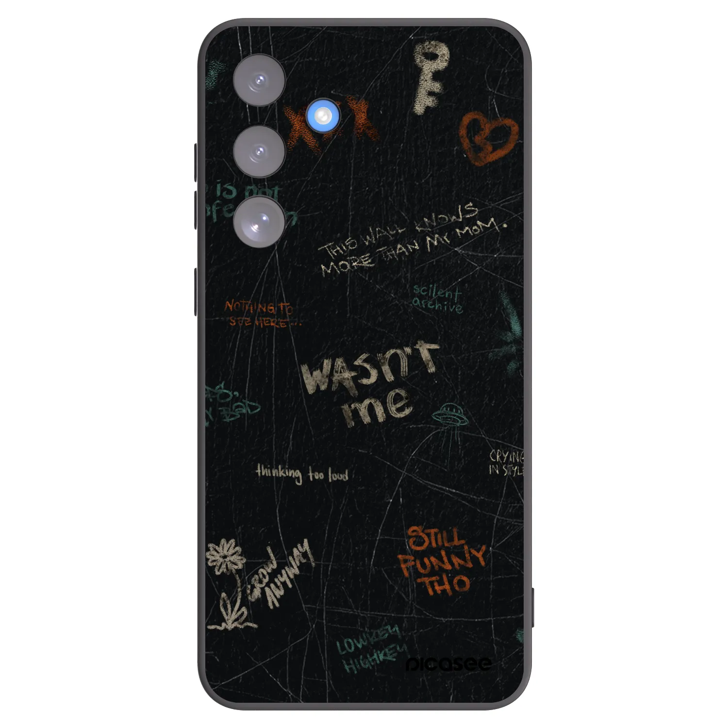 Picasee silikonski črni ovitek za Samsung Galaxy S25 FE 5G - CONFESSION