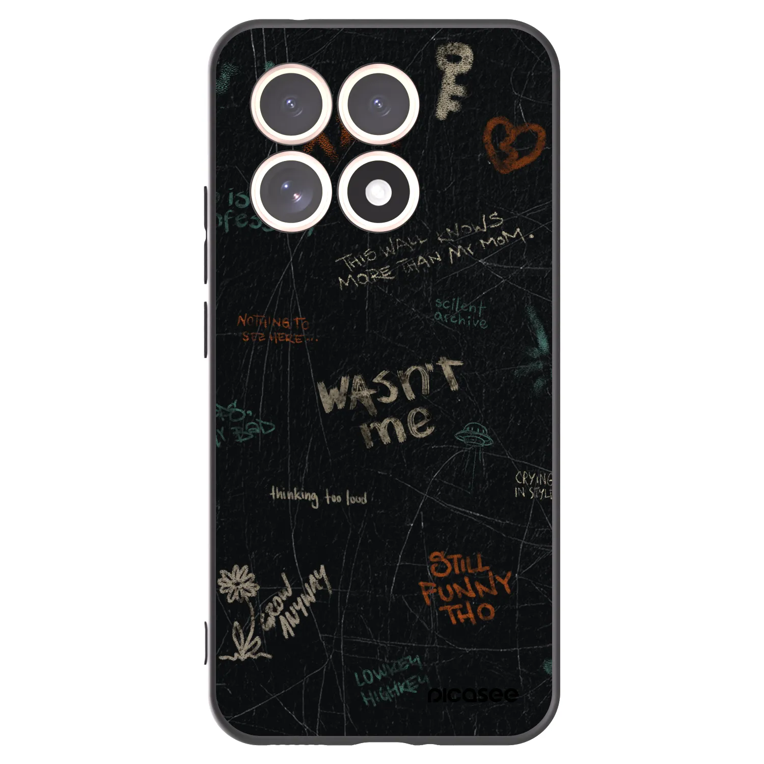 Picasee silikonski črni ovitek za Xiaomi 15T - CONFESSION