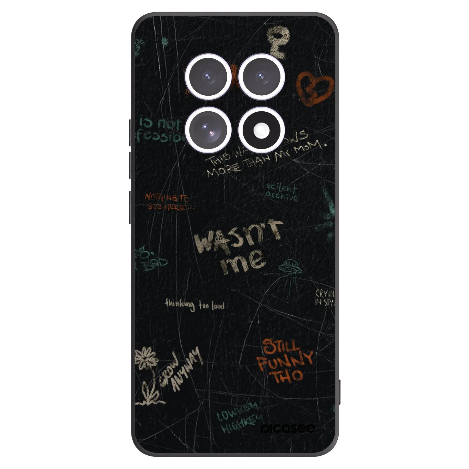 Picasee silikonski črni ovitek za Xiaomi Redmi Note 15 - CONFESSION