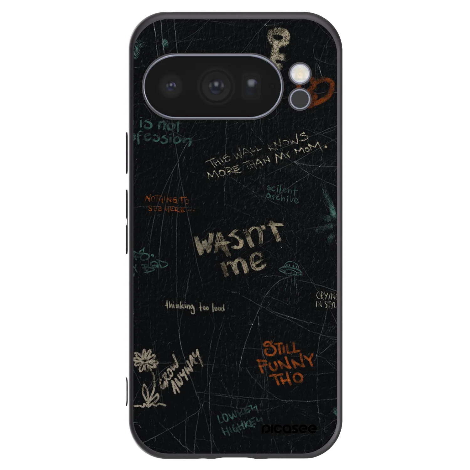 Picasee silikonski črni ovitek za Google Pixel 10 Pro - CONFESSION