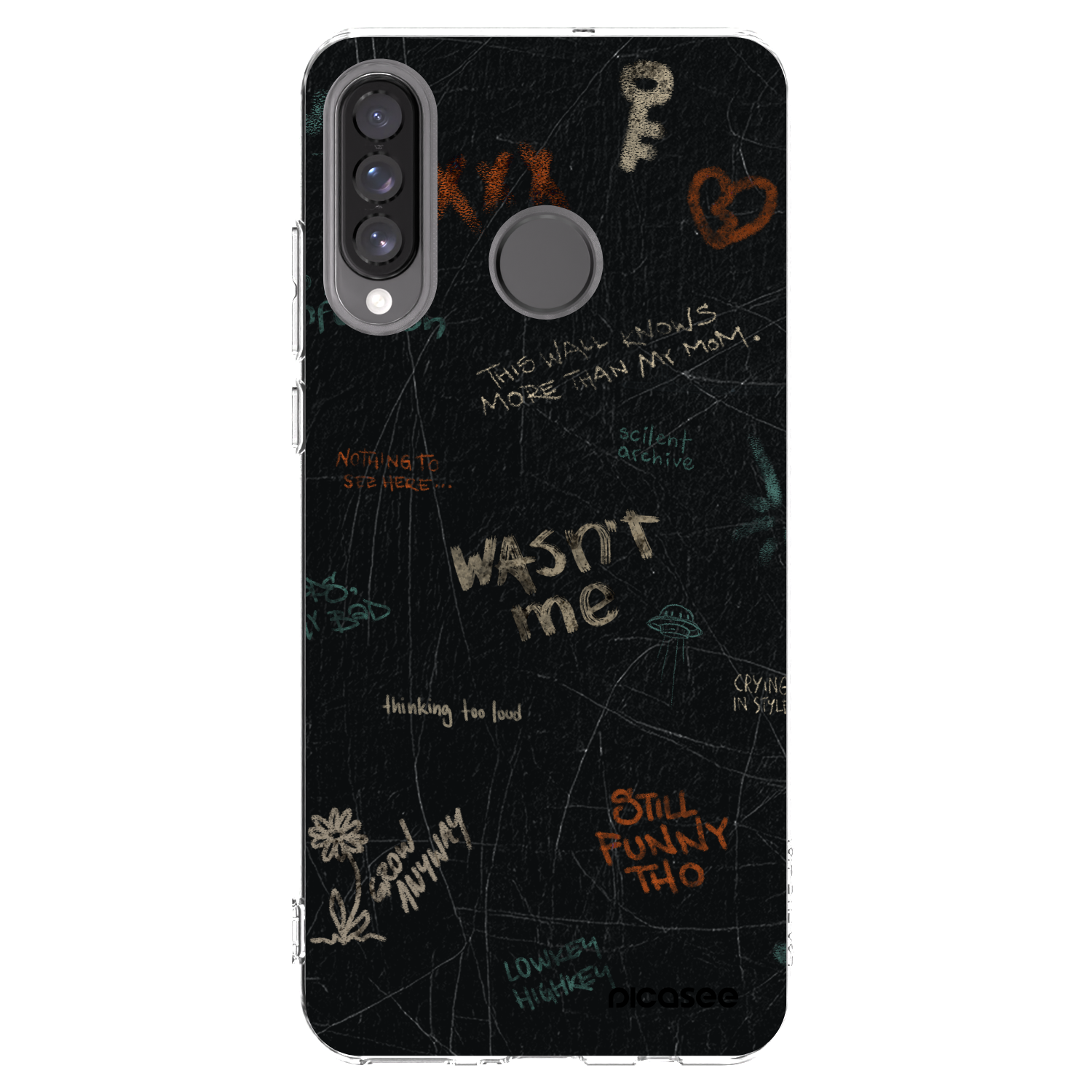 Picasee silikonski prozorni ovitek za Huawei P30 Lite - CONFESSION