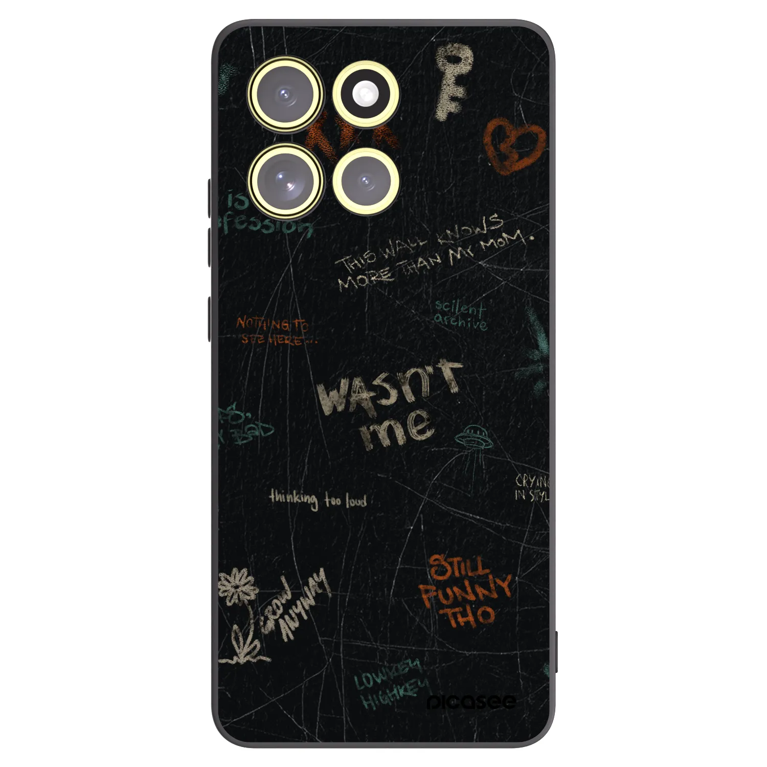 Picasee silikonski črni ovitek za Motorola Moto G86 Power 5G - CONFESSION