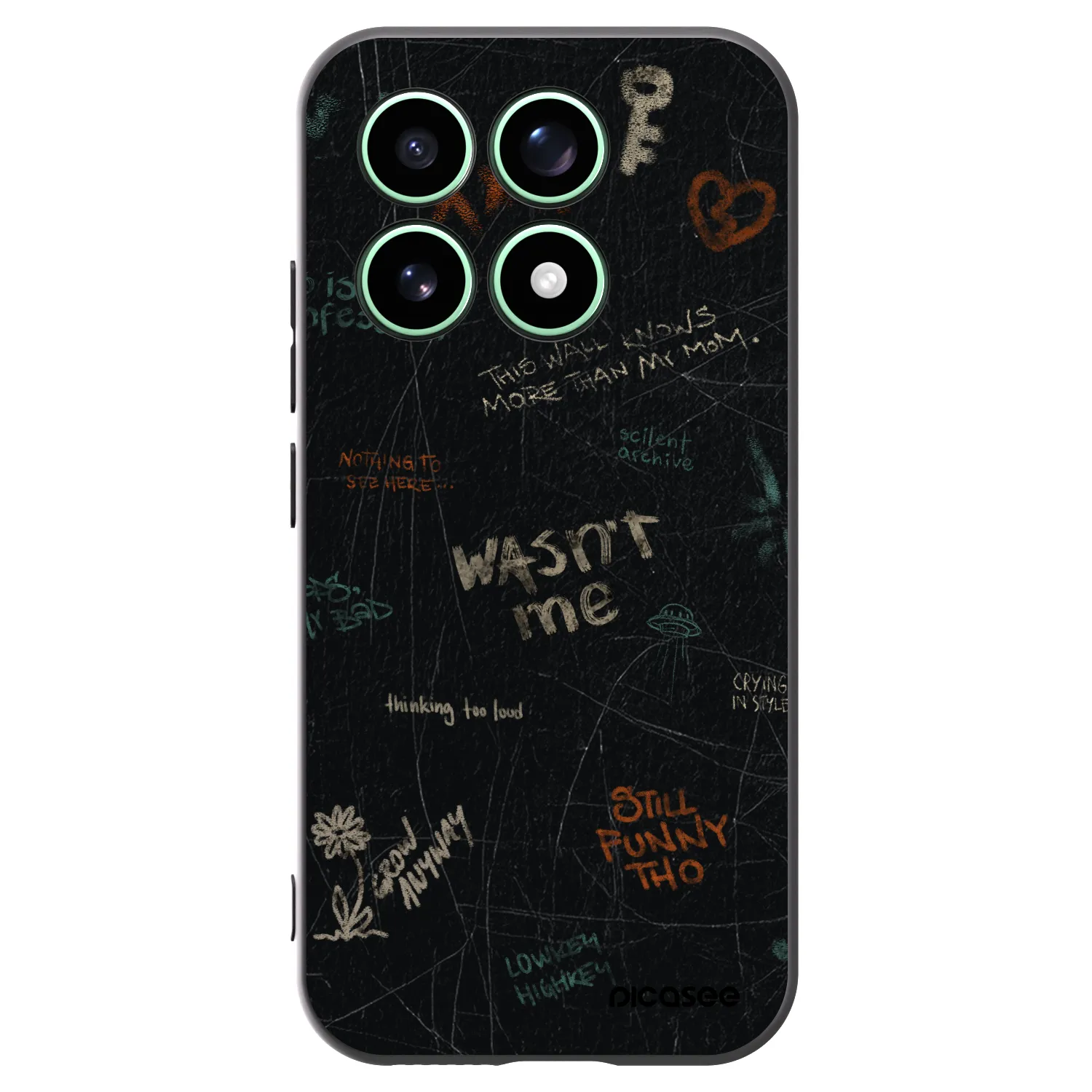 Picasee silikonski črni ovitek za Xiaomi 17 - CONFESSION