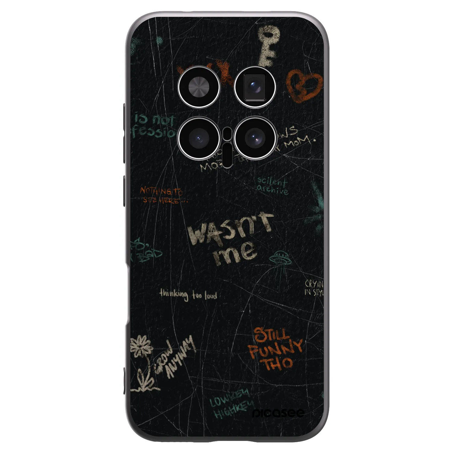 Picasee silikonski črni ovitek za Honor Magic8 Pro 5G - CONFESSION