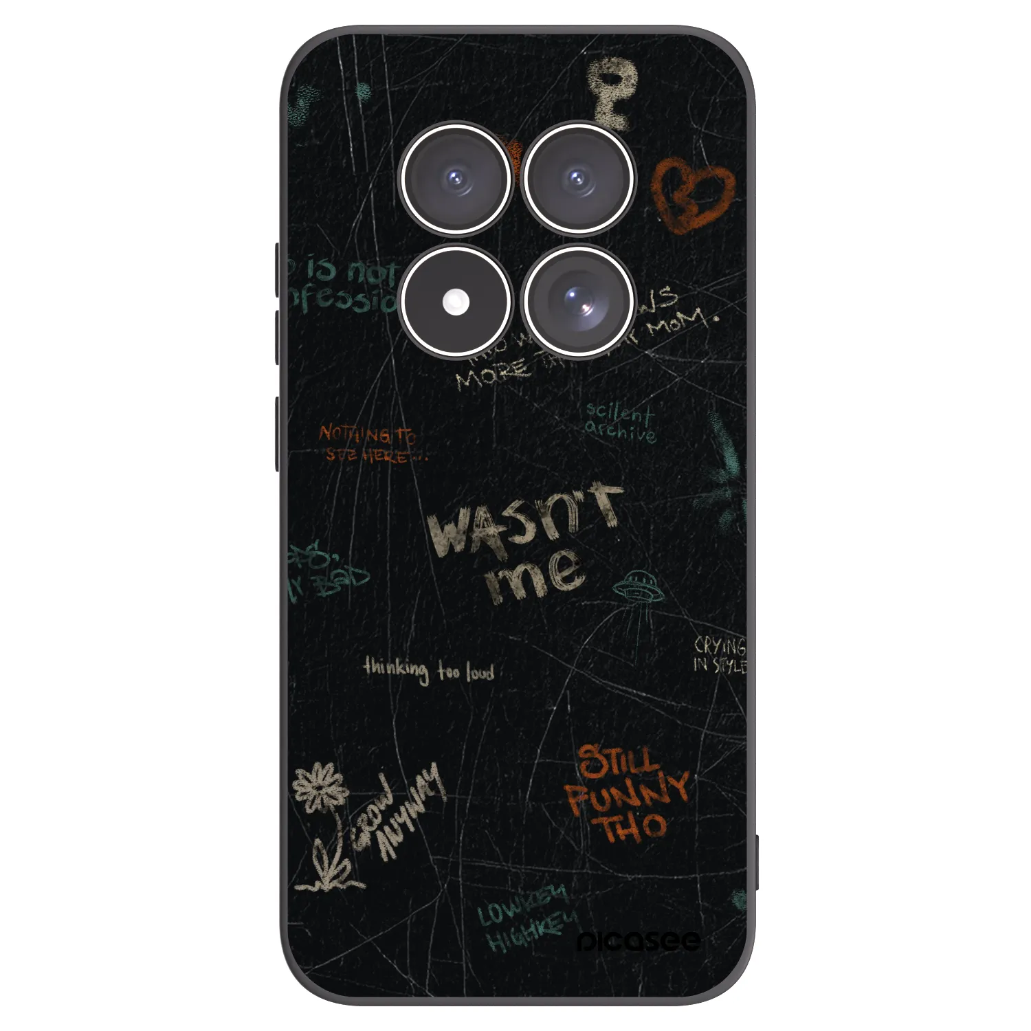 Picasee silikonski črni ovitek za Xiaomi Redmi Note 15 Pro 5G - CONFESSION