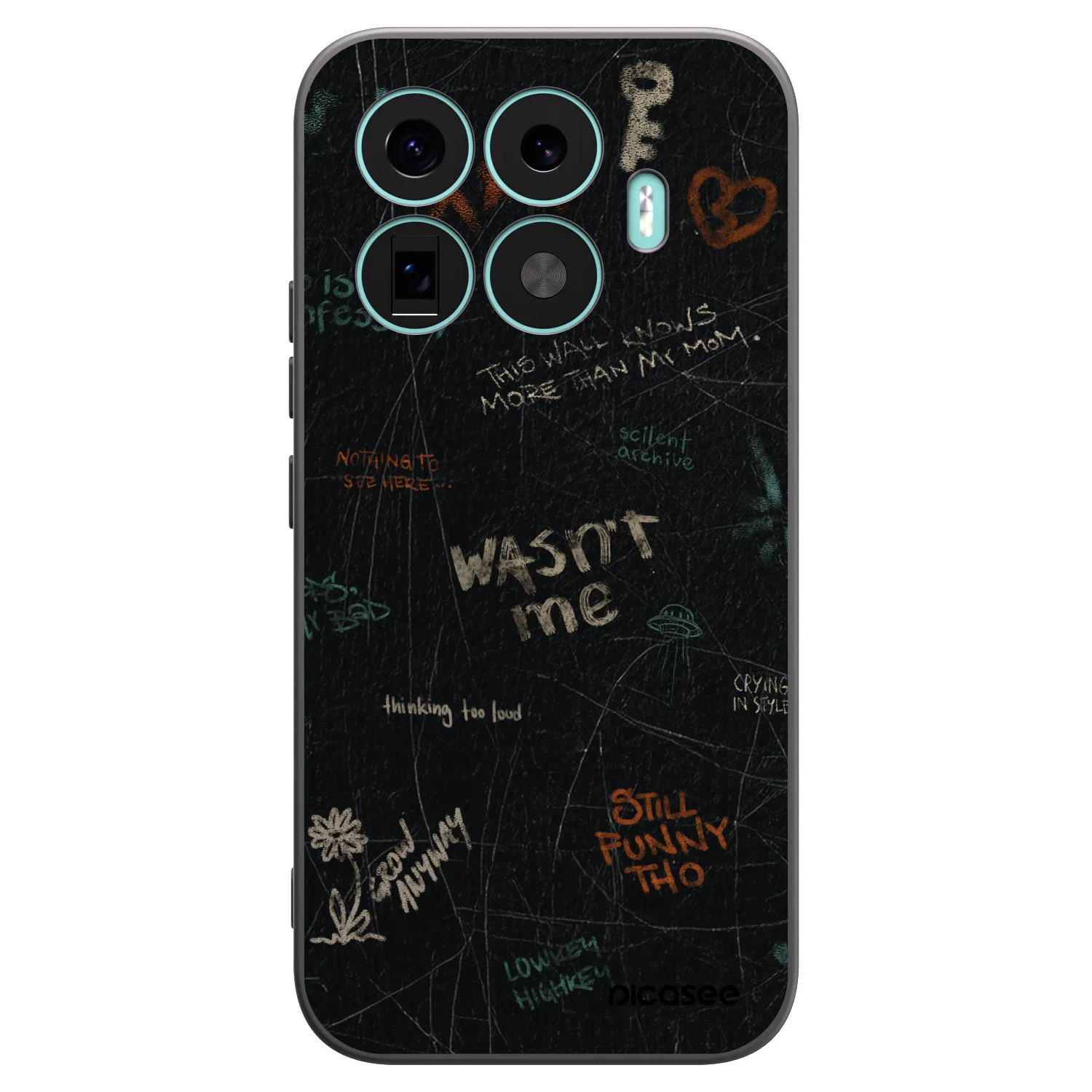 Picasee silikonski črni ovitek za Xiaomi 17T - CONFESSION