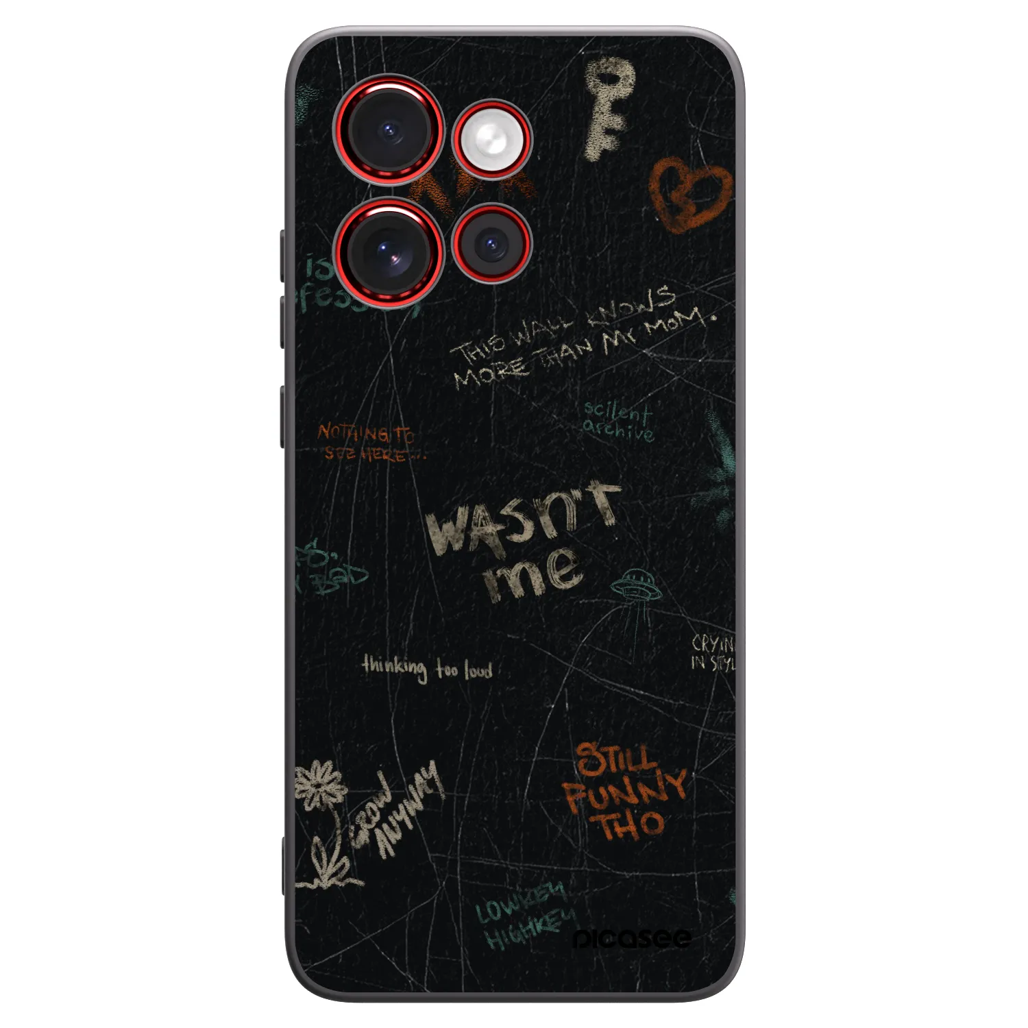 Picasee silikonski črni ovitek za Motorola Edge 60 Neo 5G - CONFESSION