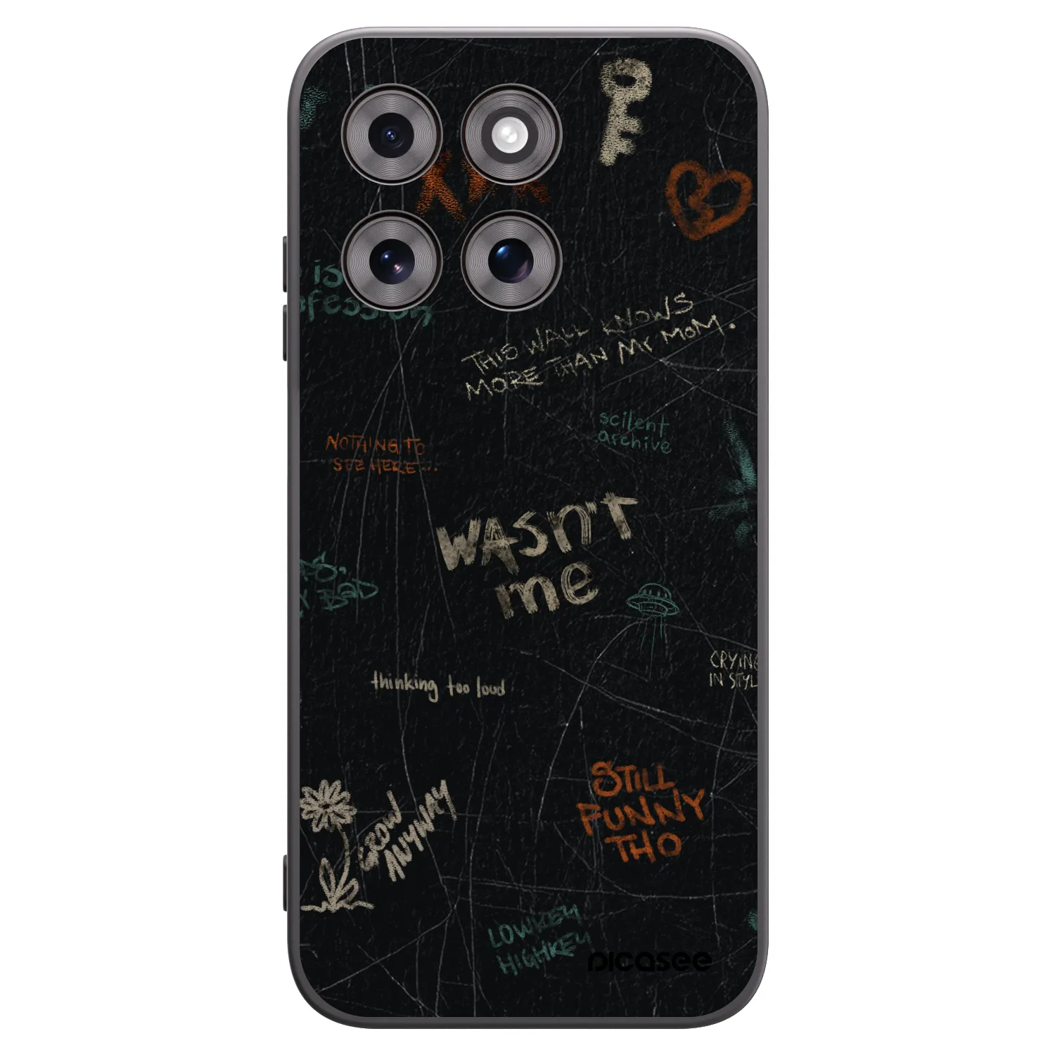 Picasee silikonski črni ovitek za Motorola Moto G77 - CONFESSION