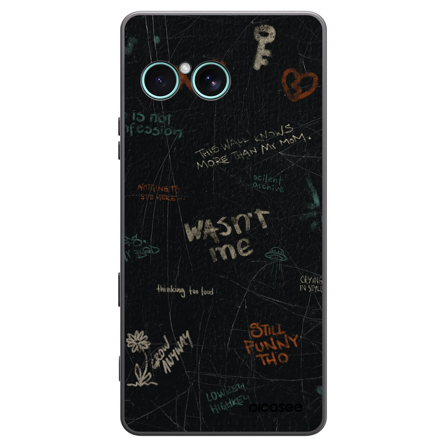 Picasee silikonski črni ovitek za Sony Xperia 10 VII - CONFESSION