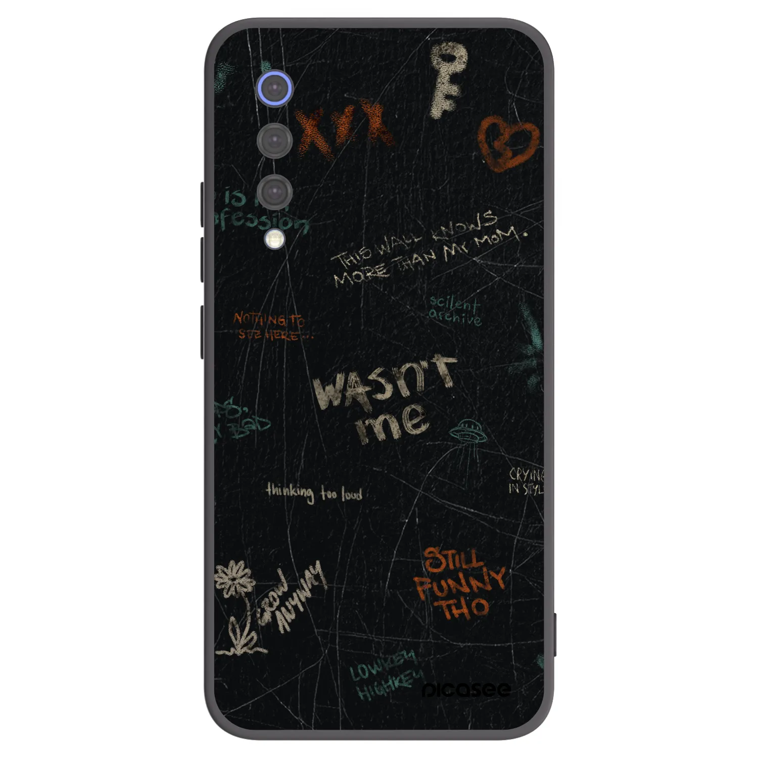 Picasee silikonski črni ovitek za Xiaomi Mi 9 SE - CONFESSION