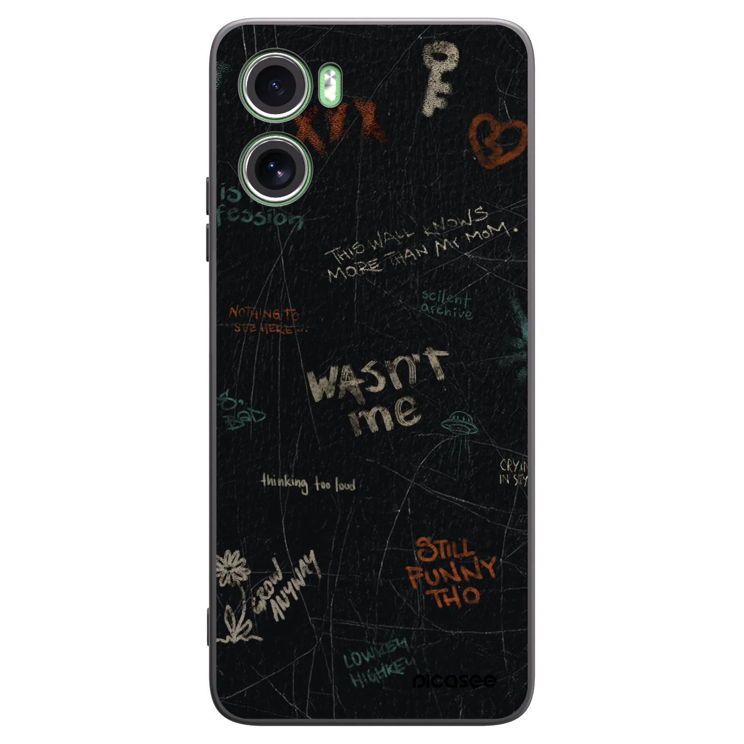 Picasee silikonski črni ovitek za Motorola Moto G06 - CONFESSION