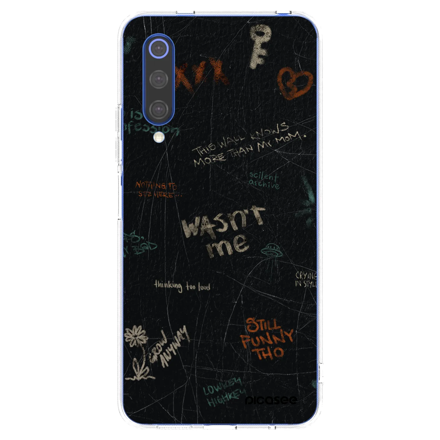 Picasee silikonski prozorni ovitek za Xiaomi Mi 9 SE - CONFESSION