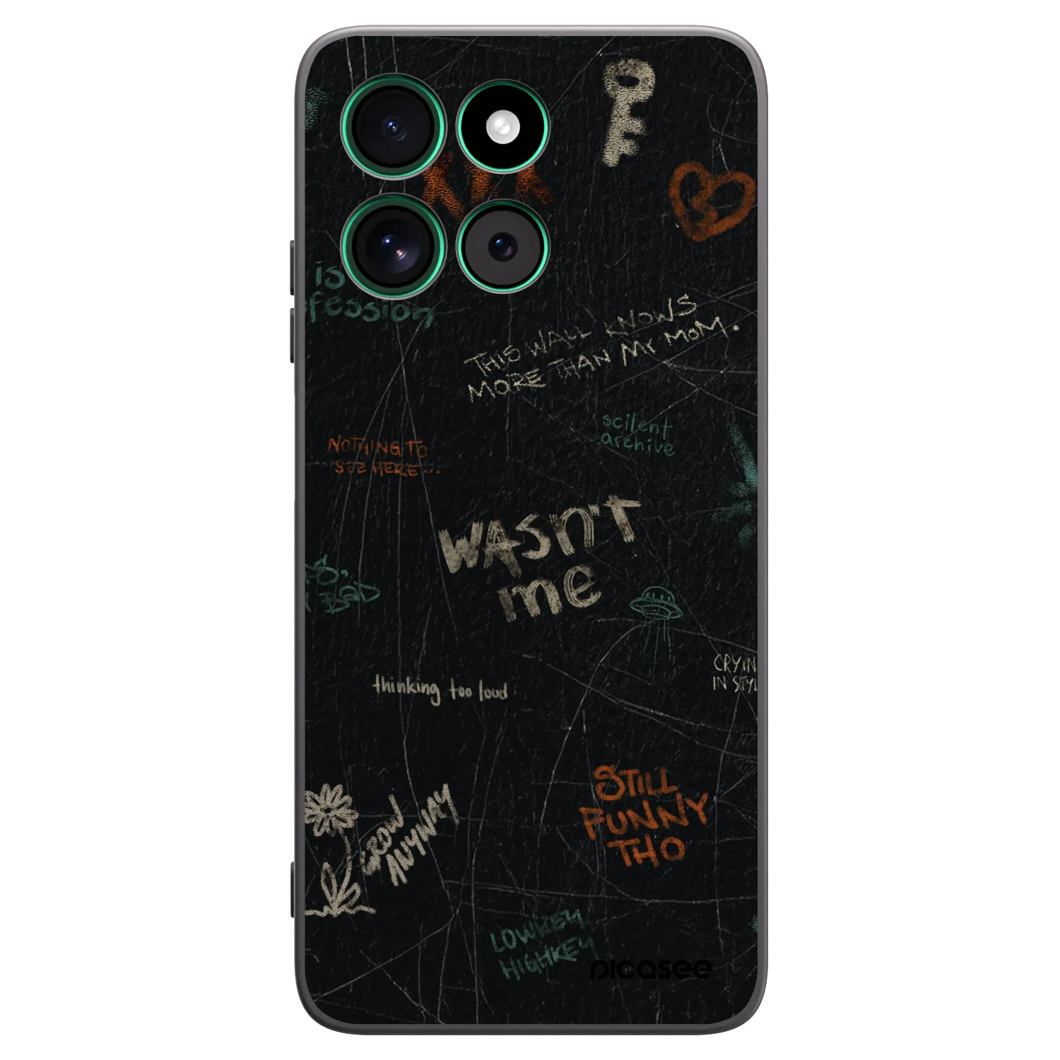 Picasee silikonski črni ovitek za Motorola Moto G57 Power - CONFESSION