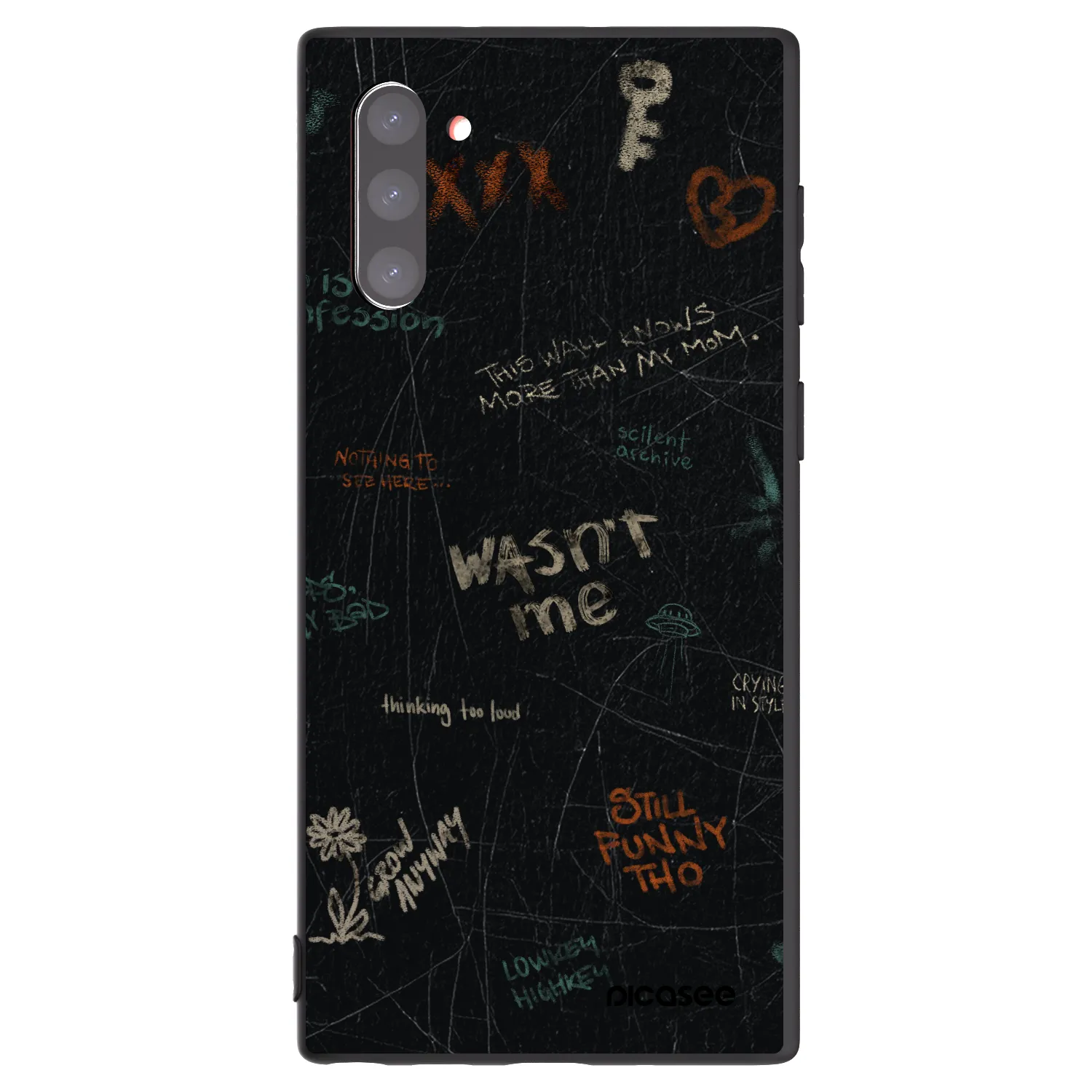 Picasee silikonski črni ovitek za Samsung Galaxy Note 10 N970F - CONFESSION