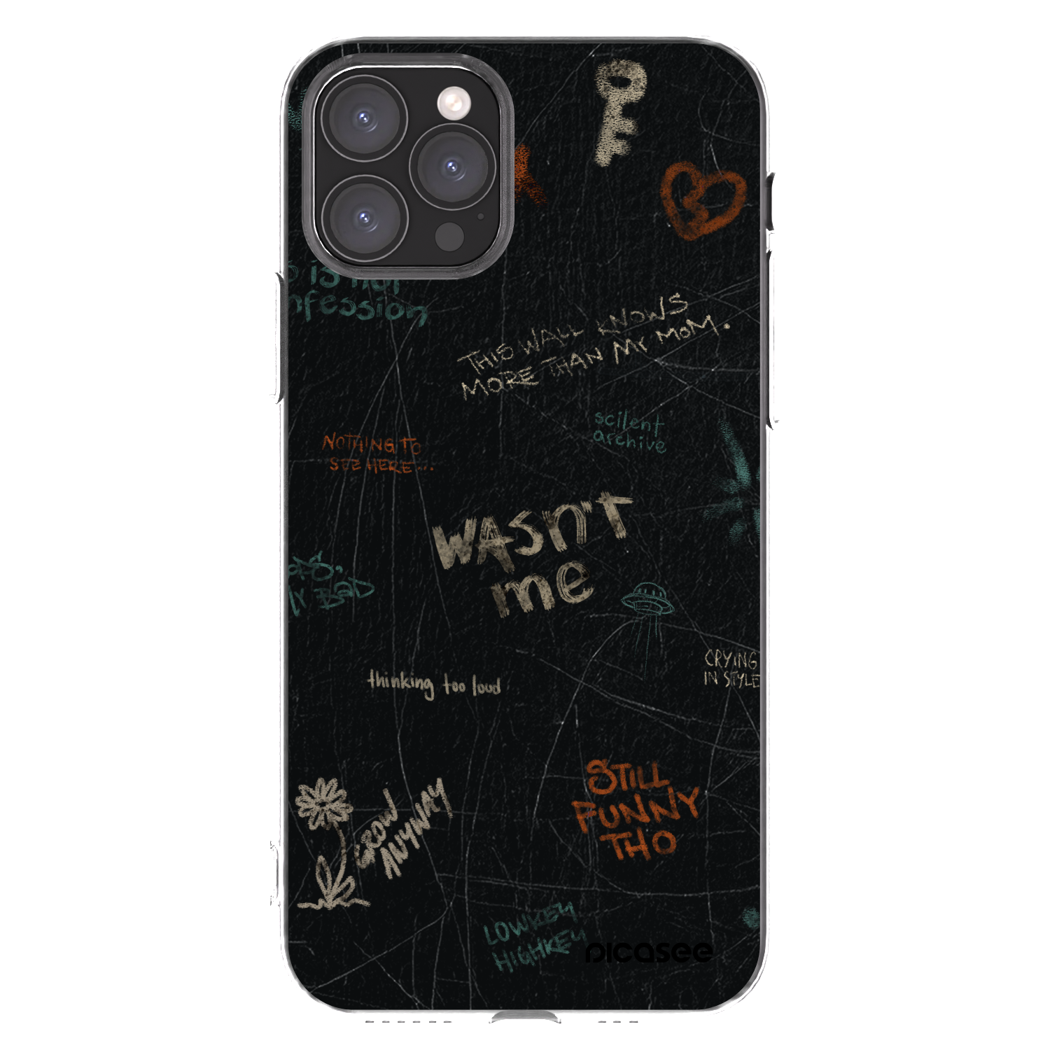 Picasee silikonski prozorni ovitek za Apple iPhone 11 Pro - CONFESSION