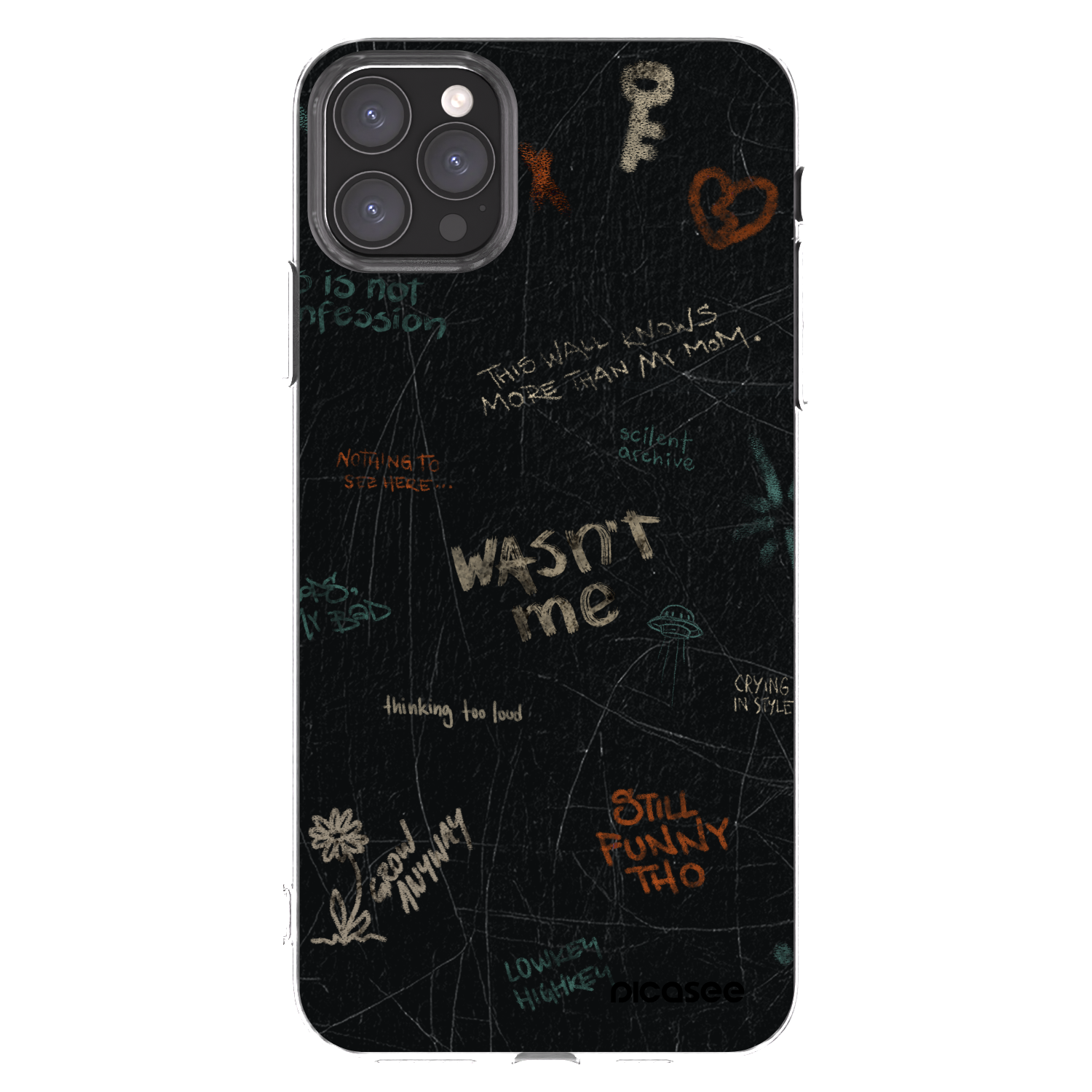 Picasee silikonski prozorni ovitek za Apple iPhone 11 Pro Max - CONFESSION