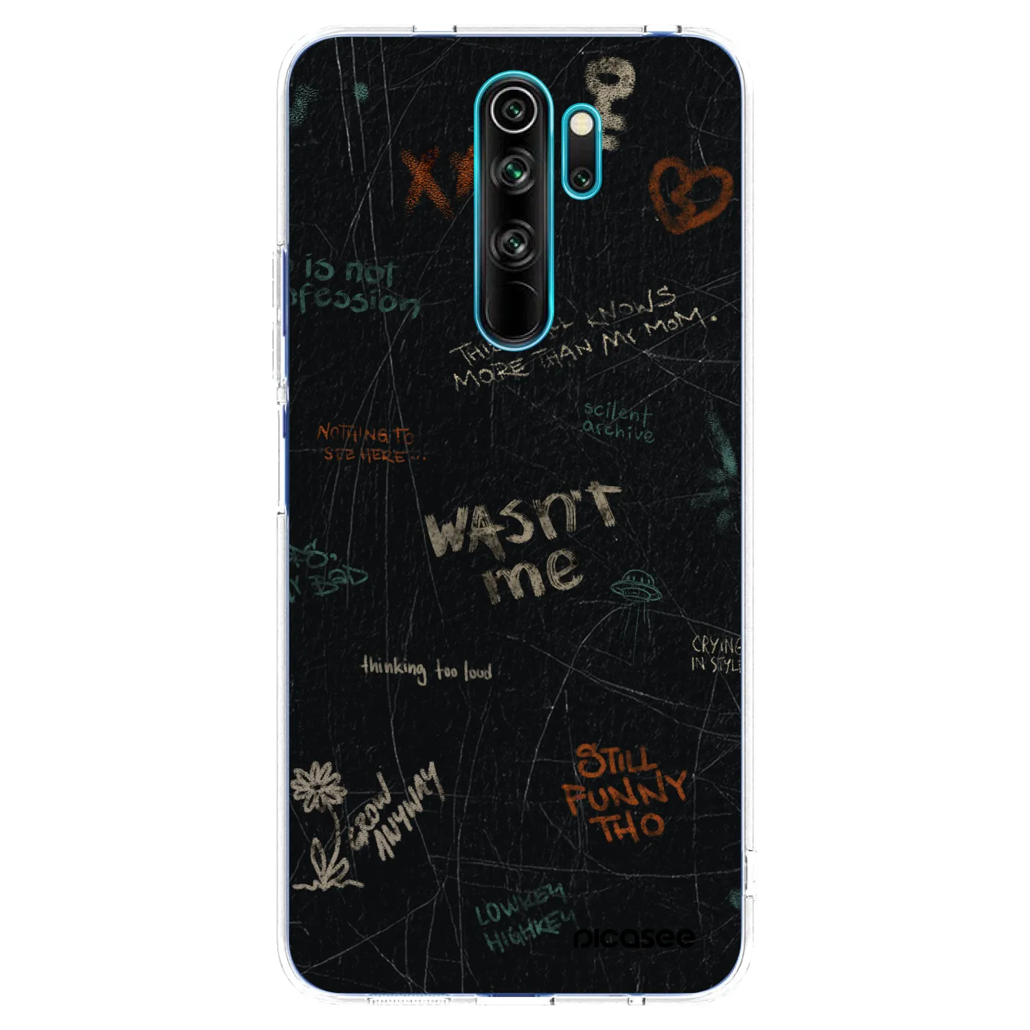 Picasee silikonski prozorni ovitek za Xiaomi Redmi Note 8 Pro - CONFESSION