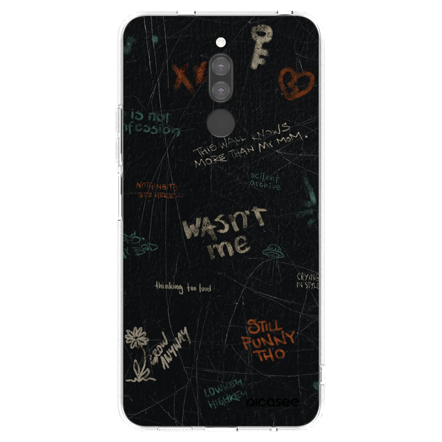 Picasee silikonski prozorni ovitek za Xiaomi Redmi 8 - CONFESSION