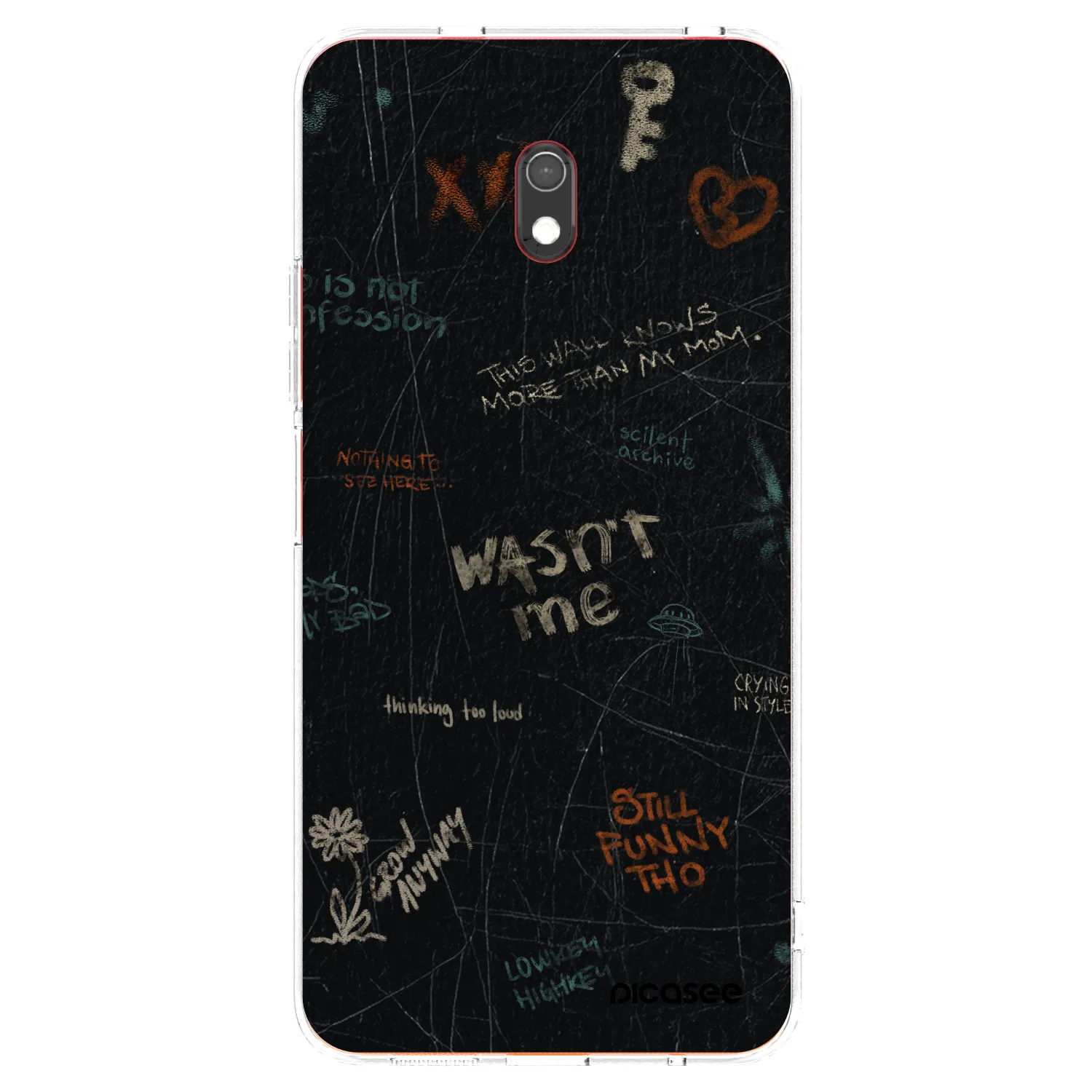 Picasee silikonski prozorni ovitek za Xiaomi Redmi 8A - CONFESSION