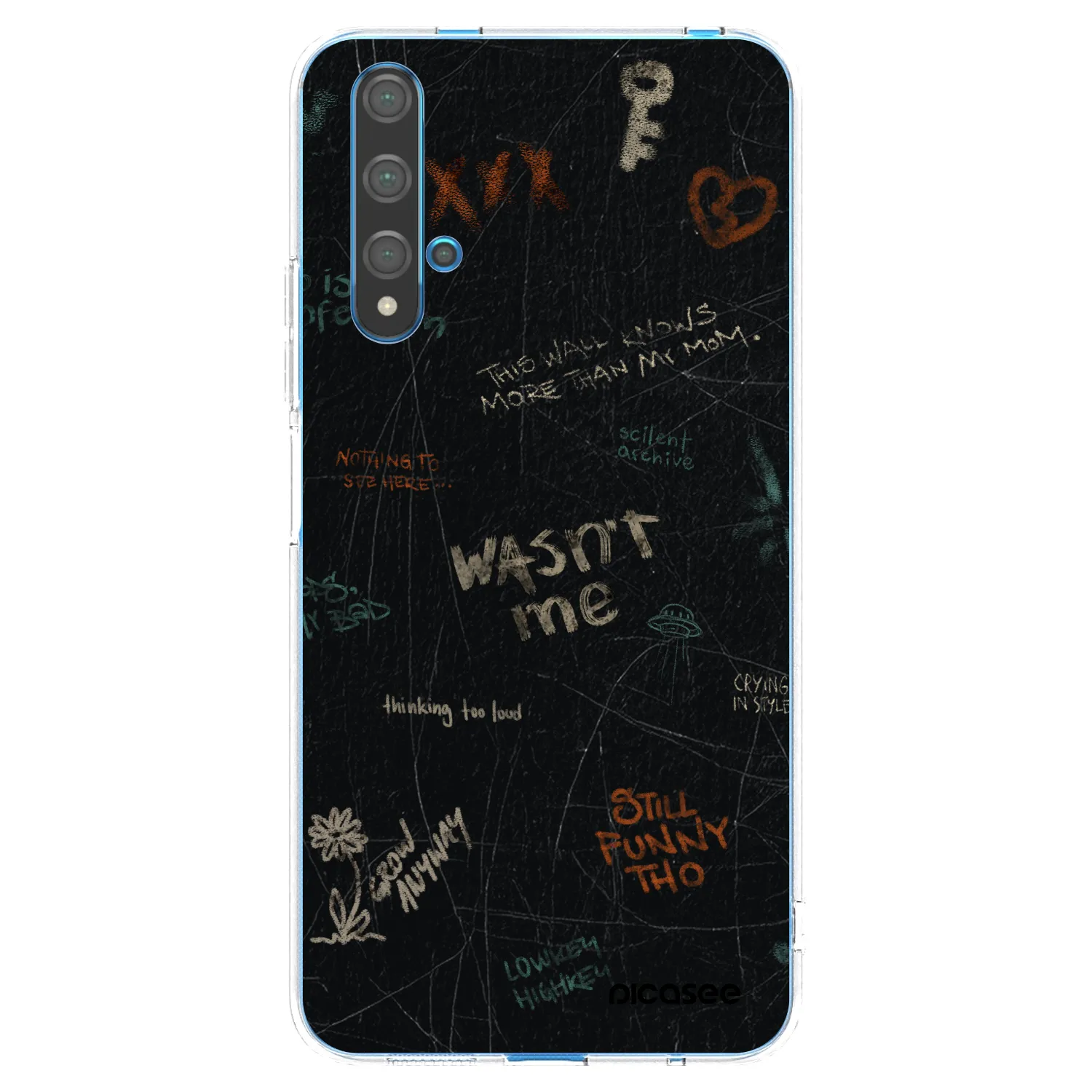 Picasee silikonski prozorni ovitek za Huawei Nova 5T - CONFESSION