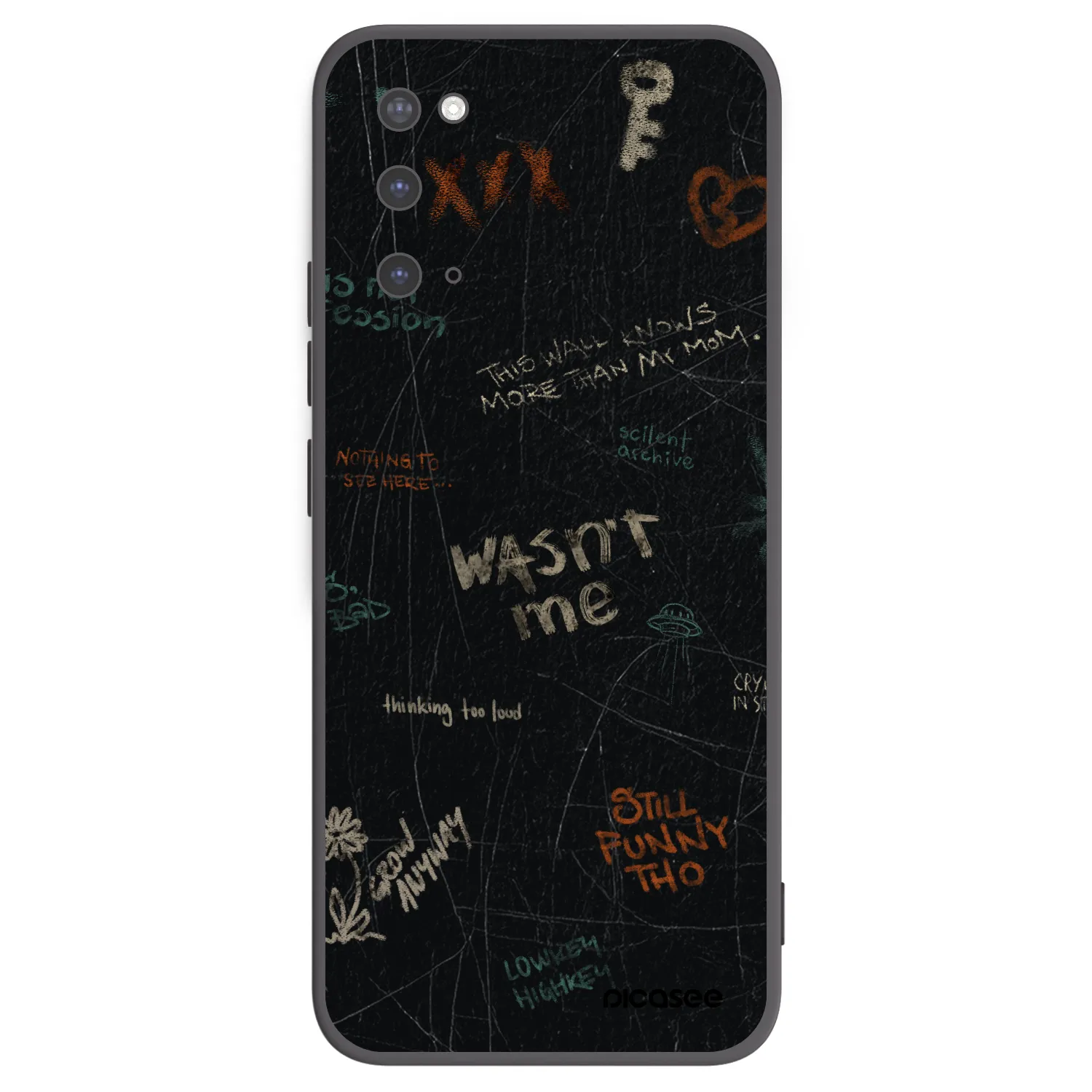 Picasee silikonski črni ovitek za Samsung Galaxy S20 G980F - CONFESSION