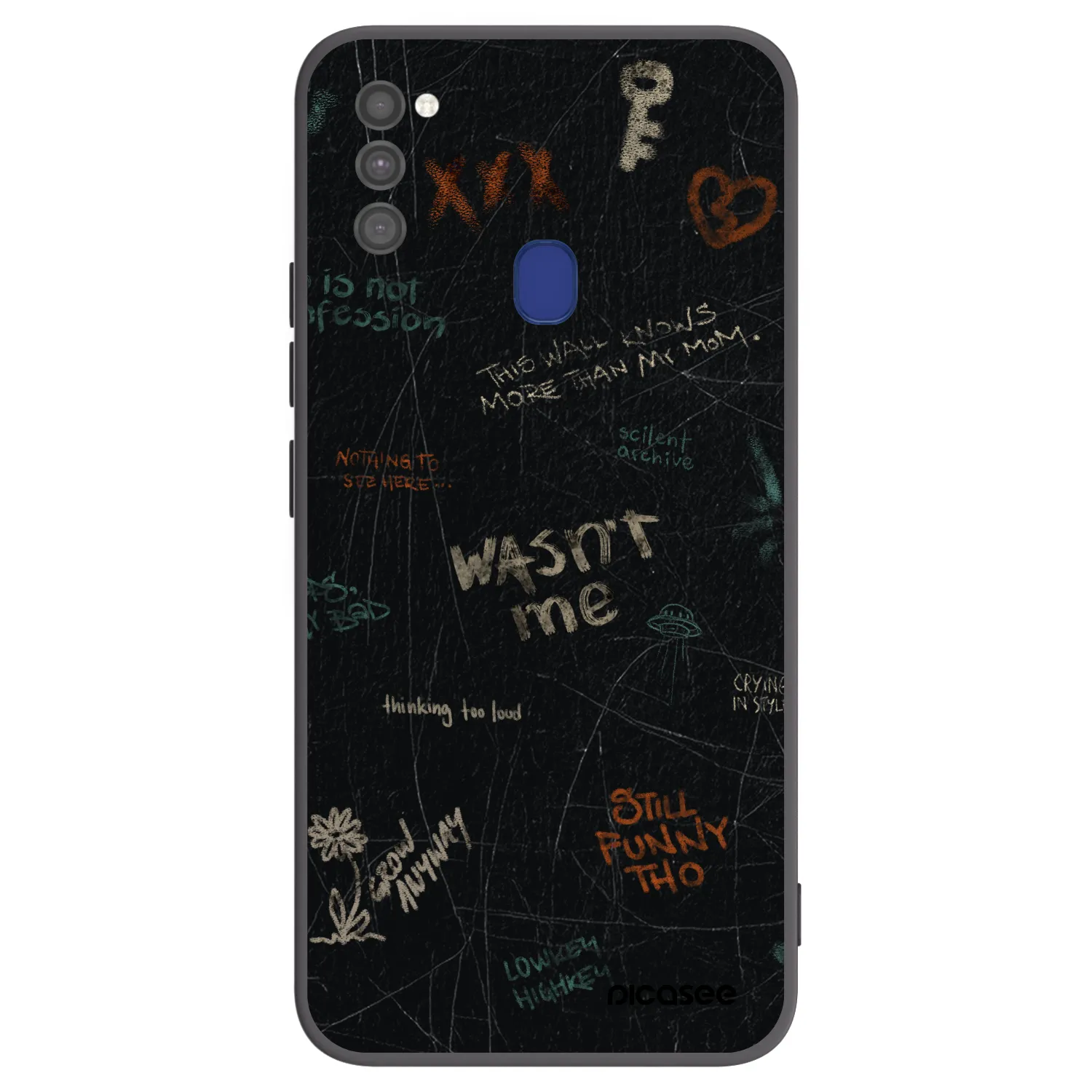 Picasee silikonski črni ovitek za Samsung Galaxy M21 M215F - CONFESSION