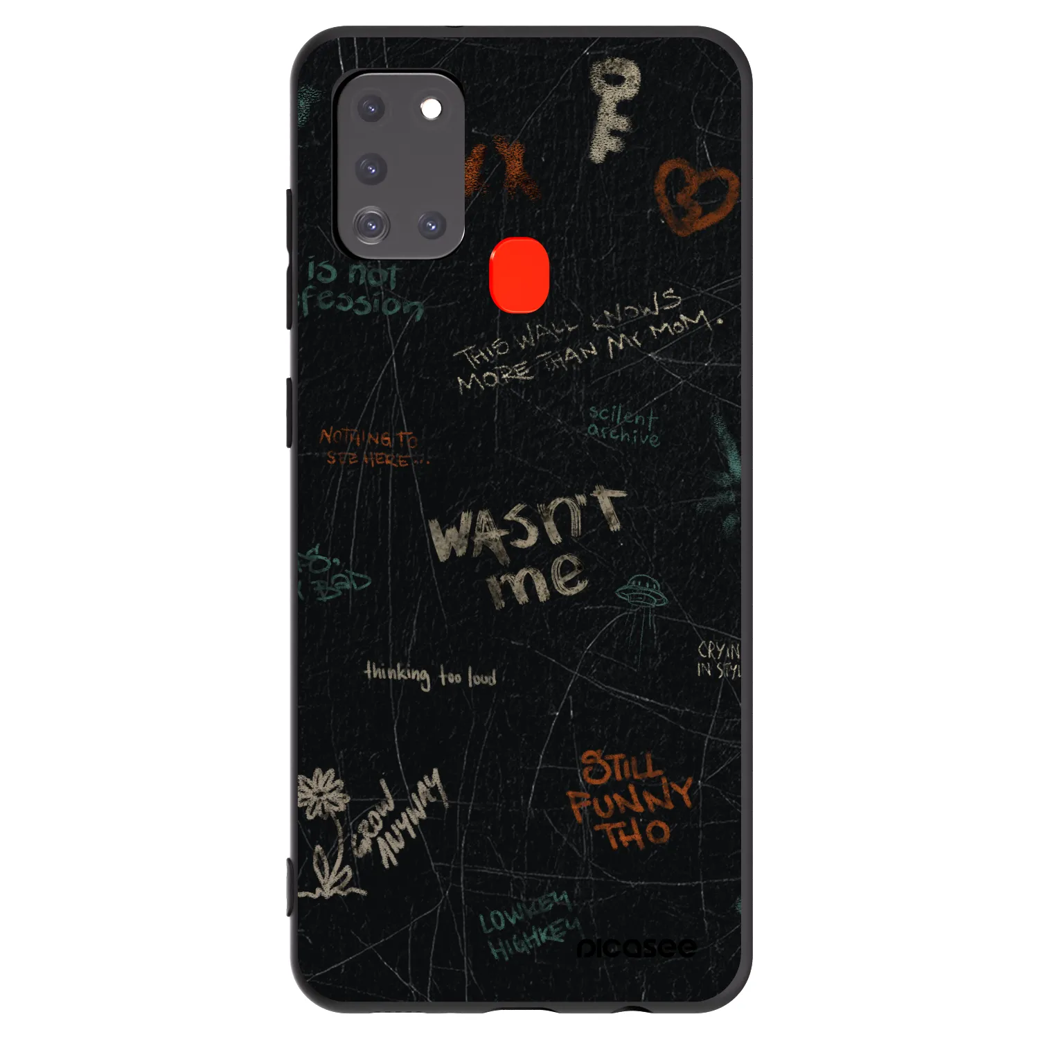 Picasee silikonski črni ovitek za Samsung Galaxy A21s - CONFESSION