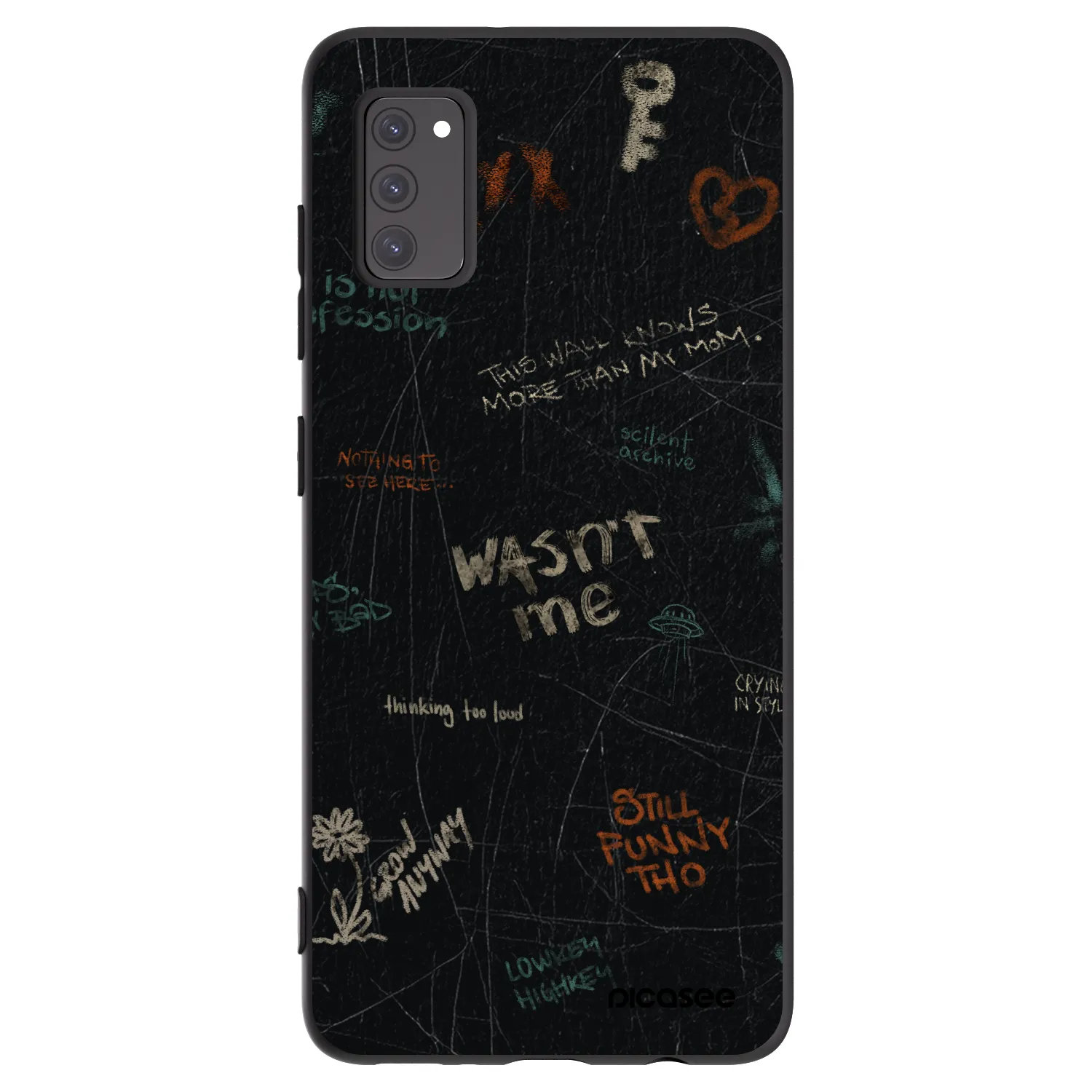 Picasee silikonski črni ovitek za Samsung Galaxy A41 A415F - CONFESSION