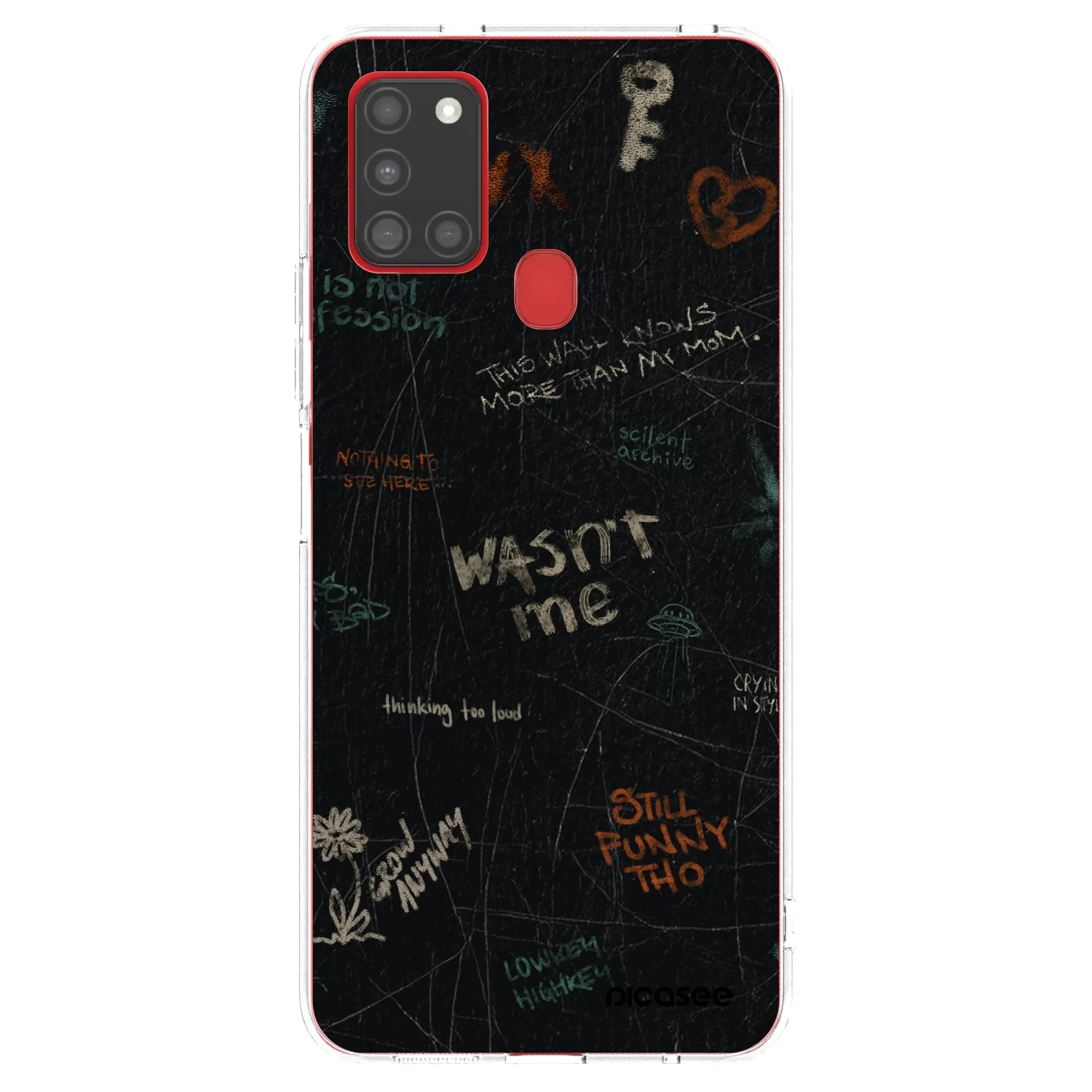 Picasee silikonski prozorni ovitek za Samsung Galaxy A21s - CONFESSION