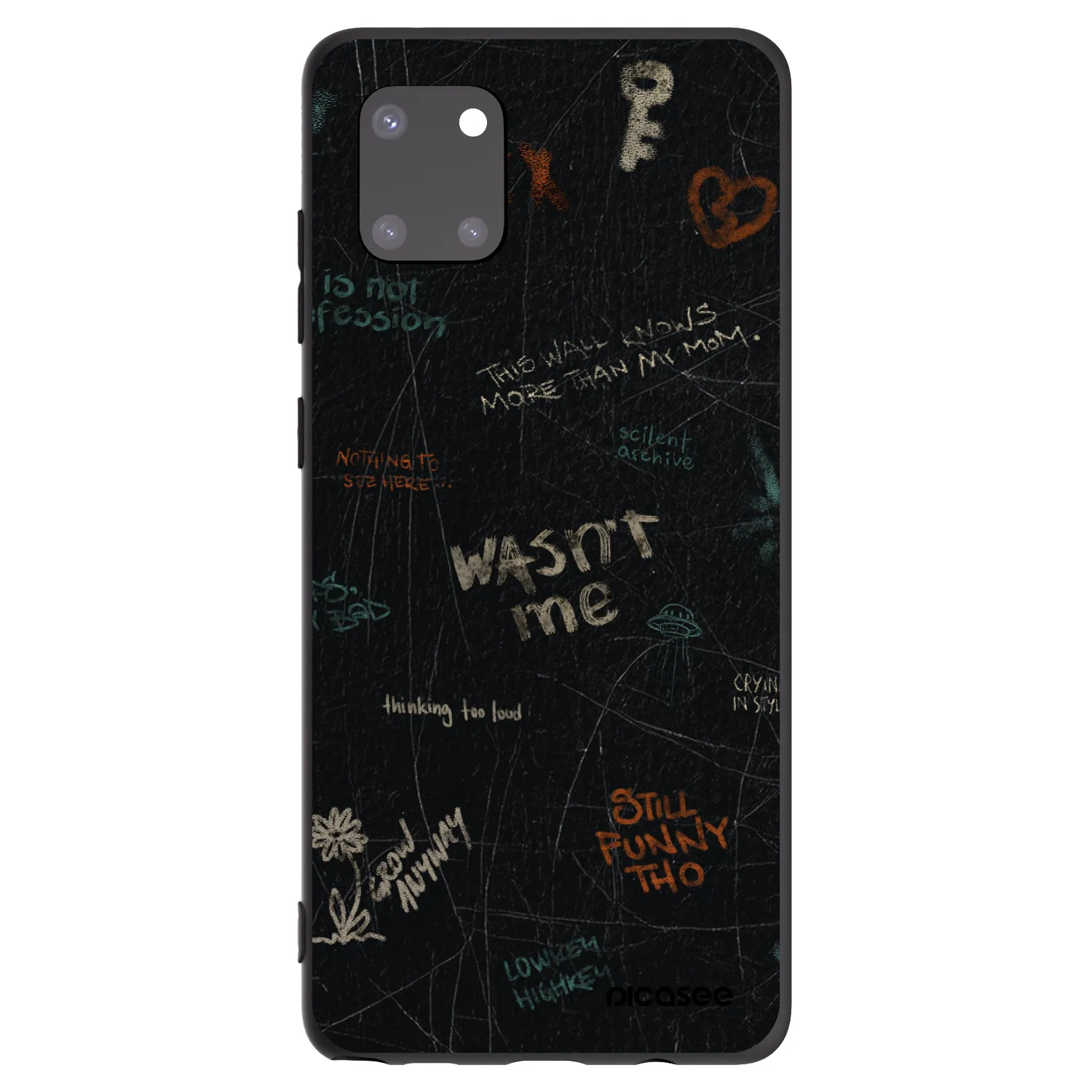 Picasee silikonski črni ovitek za Samsung Galaxy Note 10 Lite N770F - CONFESSION