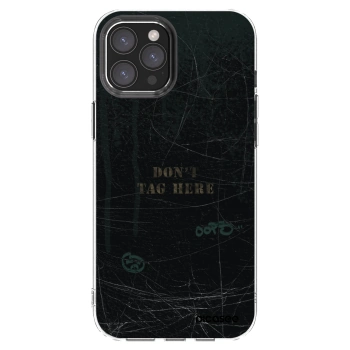 Picasee silikonski prozorni ovitek za Apple iPhone 12 Pro Max - DON´T TAG