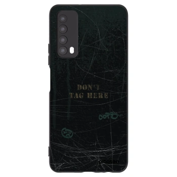 Picasee silikonski črni ovitek za Huawei P Smart 2021 - DON´T TAG