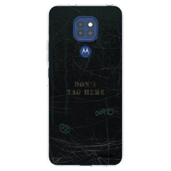 Picasee silikonski prozorni ovitek za Motorola Moto G9 Play - DON´T TAG