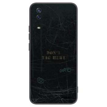 Picasee silikonski črni ovitek za Vivo Y11s - DON´T TAG