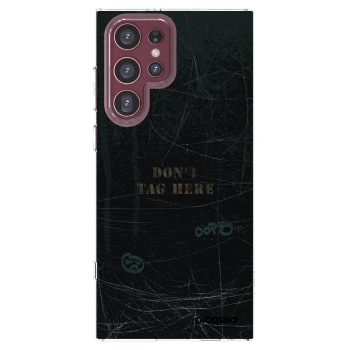Picasee silikonski prozorni ovitek za Samsung Galaxy S22 Ultra 5G - DON´T TAG