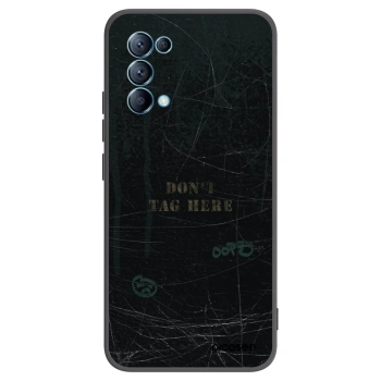 Picasee silikonski črni ovitek za OPPO Reno 5 5G - DON´T TAG