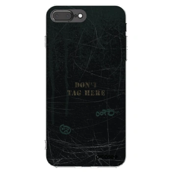 Picasee silikonski prozorni ovitek za Apple iPhone 8 Plus - DON´T TAG