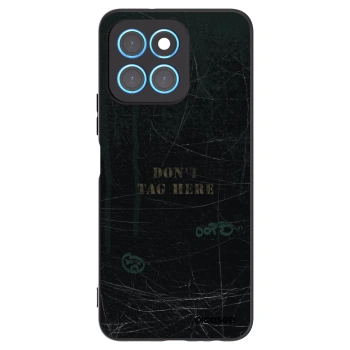 Picasee silikonski črni ovitek za Honor X8 5G - DON´T TAG