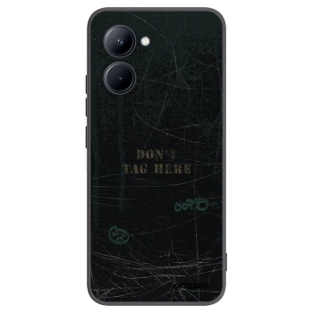Picasee silikonski črni ovitek za Realme C33 (2023) - DON´T TAG