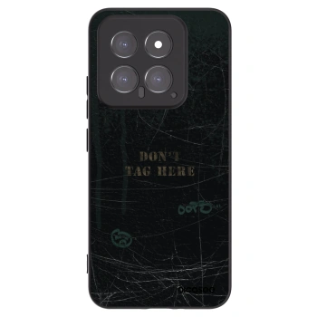 Picasee silikonski črni ovitek za Xiaomi 14 - DON´T TAG