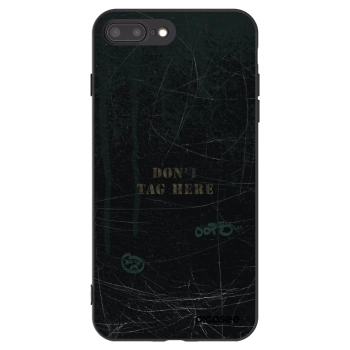 Picasee silikonski črni ovitek za Apple iPhone 8 Plus - DON´T TAG