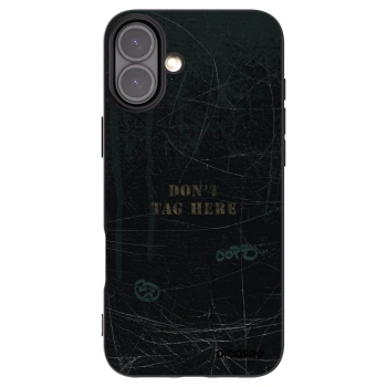 Picasee silikonski črni ovitek za Apple iPhone 16 Plus - DON´T TAG