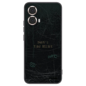 Picasee silikonski črni ovitek za Motorola Moto G85 - DON´T TAG