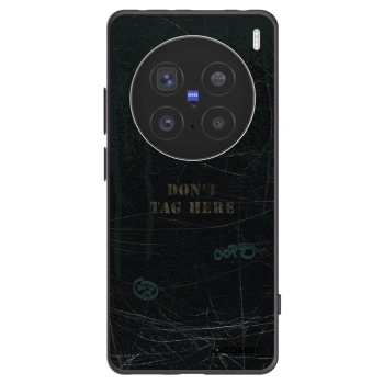 Picasee silikonski črni ovitek za Vivo X200 Pro - DON´T TAG