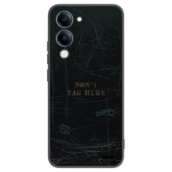 Picasee silikonski črni ovitek za Vivo Y29s 5G - DON´T TAG