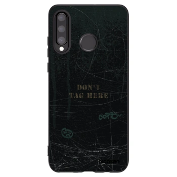 Picasee silikonski črni ovitek za Huawei P30 Lite - DON´T TAG